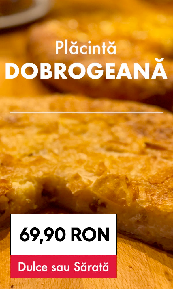 Comandă acum Dobrogeana la cuptor, cu ingrediente delicioase ➢ Livrare rapidă în municipiul Brasov și împrejurimi.